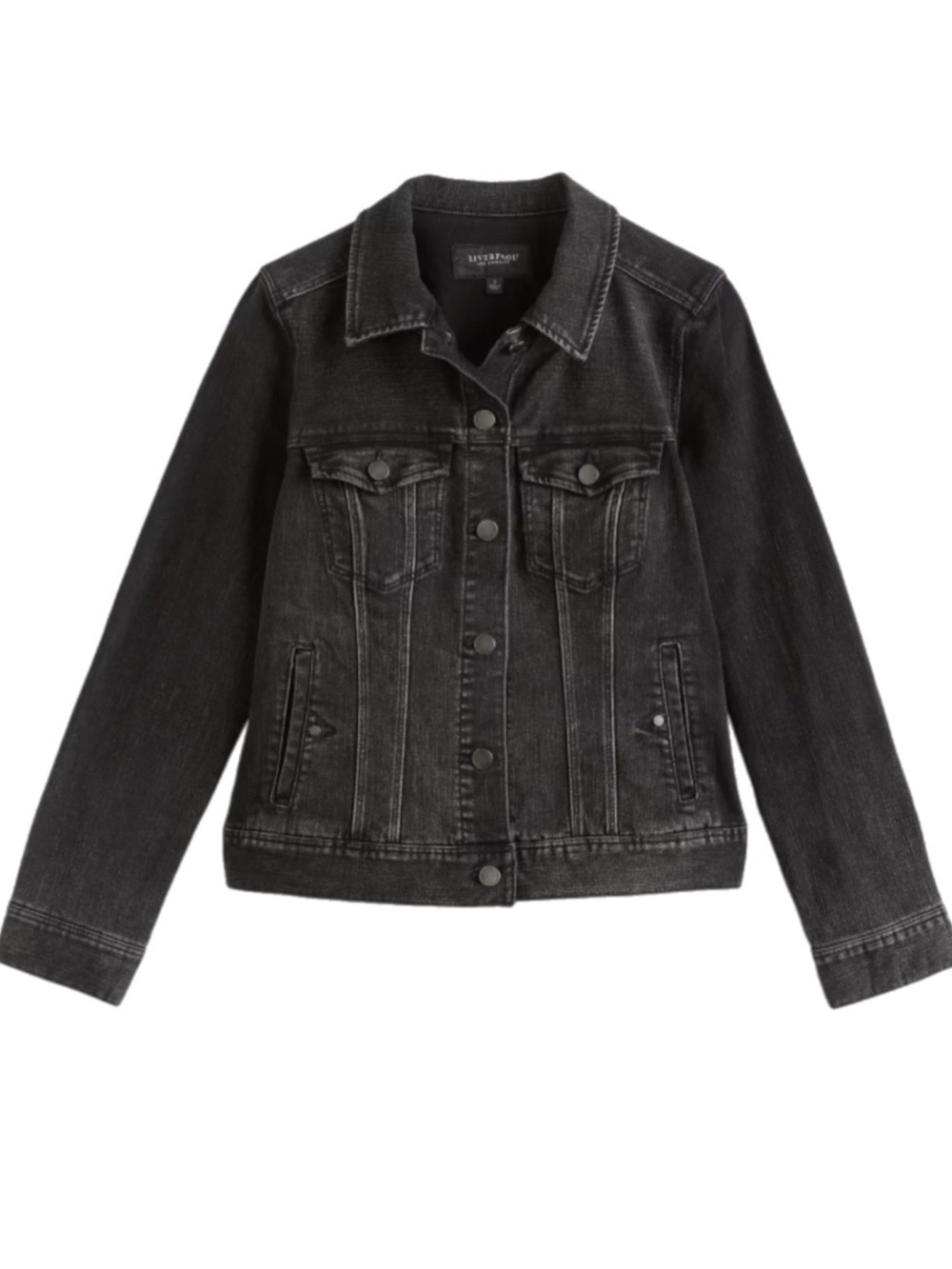 Liverpool • Black Denim Jacket - Like New • Large